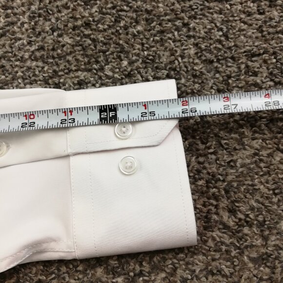 State & Liberty Shirt Performance L/S Button Up White Mens Large Athletic Fit - Picture 10 of 12